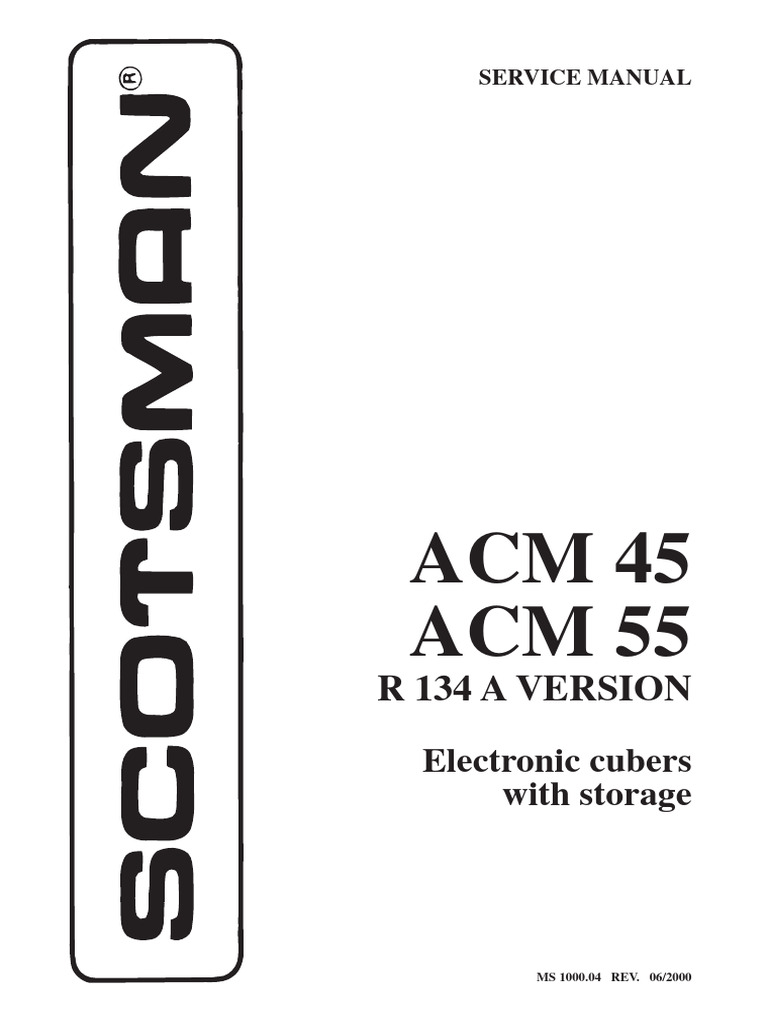 ACM 45 Service Manual Overview | PDF | Relay | Valve
