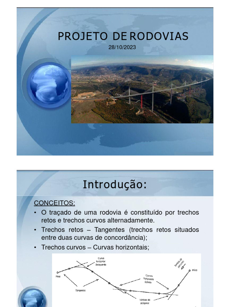 Geometria de Curvas em Rodovias | PDF | Curva | Círculo
