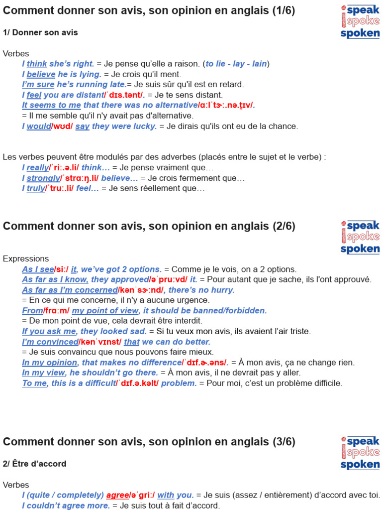 VOTRE AVIS COMPTE EN ANGLAIS visual data 2