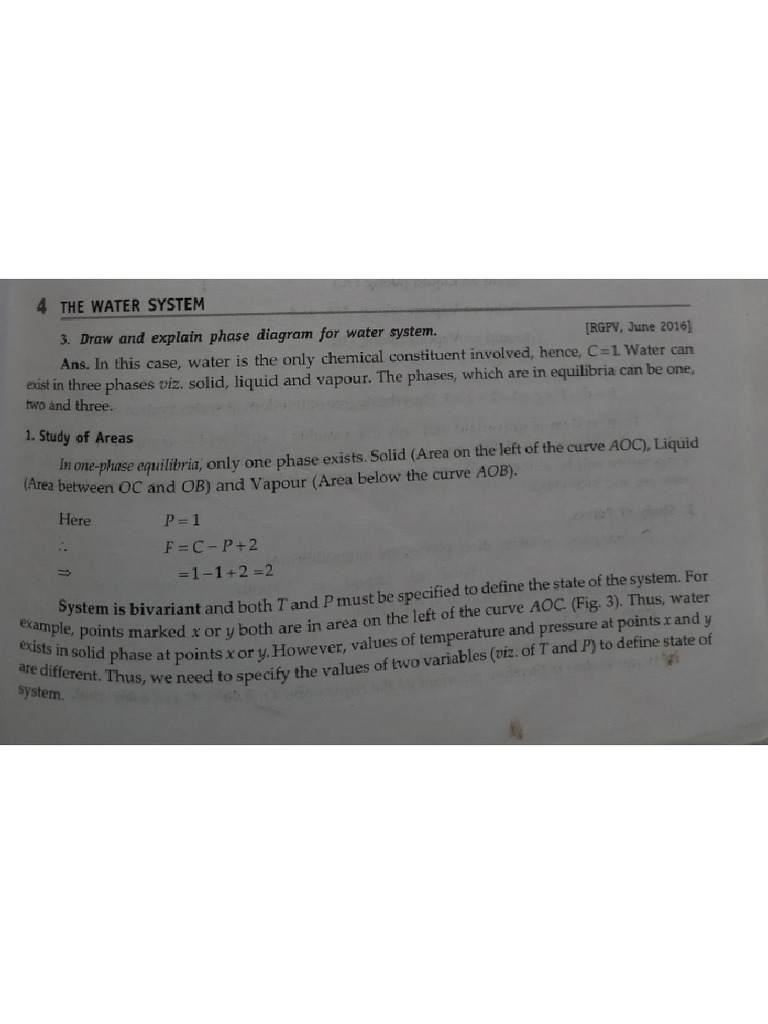 Phase Rule From Book | PDF