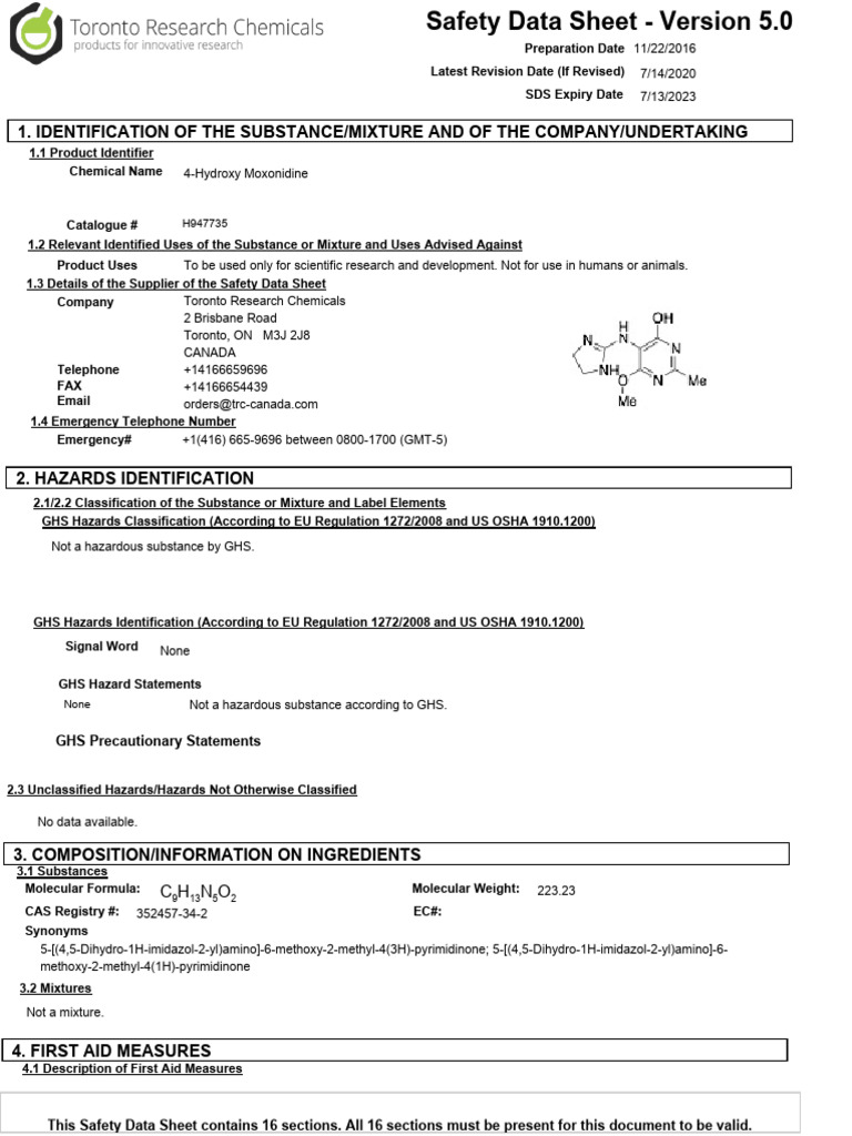 Sds H947735 | Download Free PDF | Dangerous Goods | Toxicity