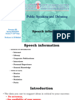 5 Speech Information
