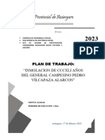 Plan de Trabajo Pedro Vilcapaza
