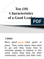 5 Characteristics of A Good Leader