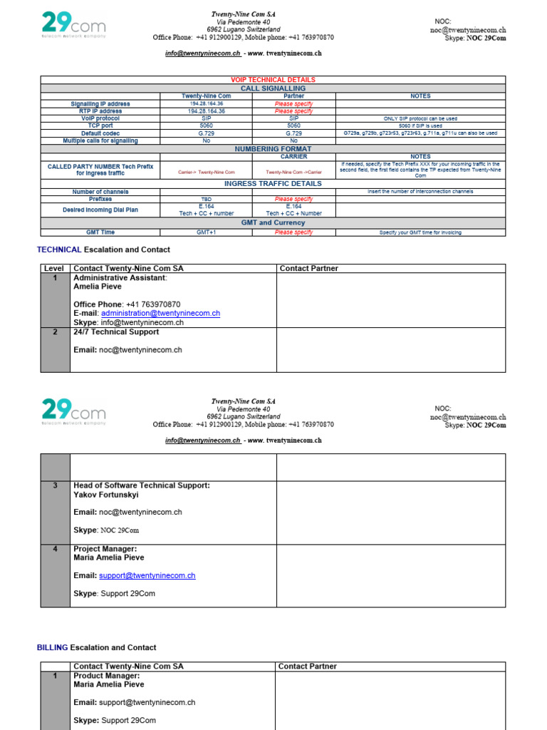 29com Tech Form | PDF