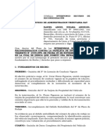 Recurso de Reconsideración - Daniel Nizama - 28 de Noviembre 1