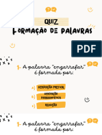 Quiz - Formação de Palavras