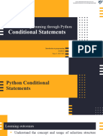 Topic 4 - Python-Conditional Execution 2