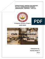 Cafe Management System Source Code