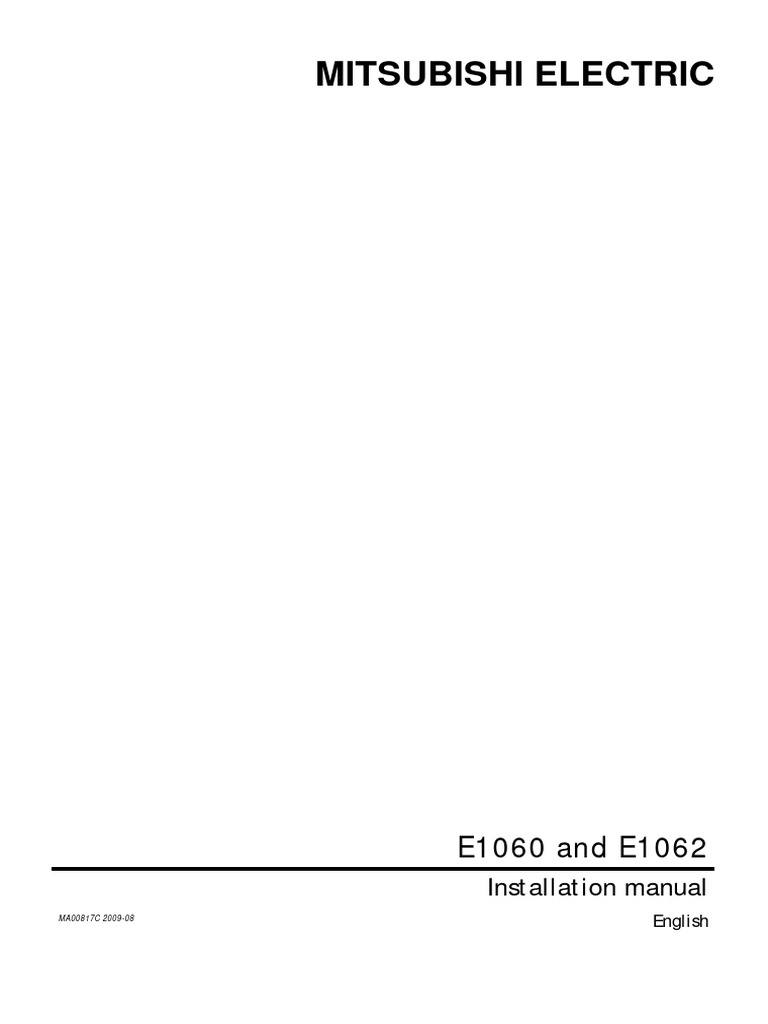 E1060 E1062 HW Installation English | PDF | Acid | Power Supply