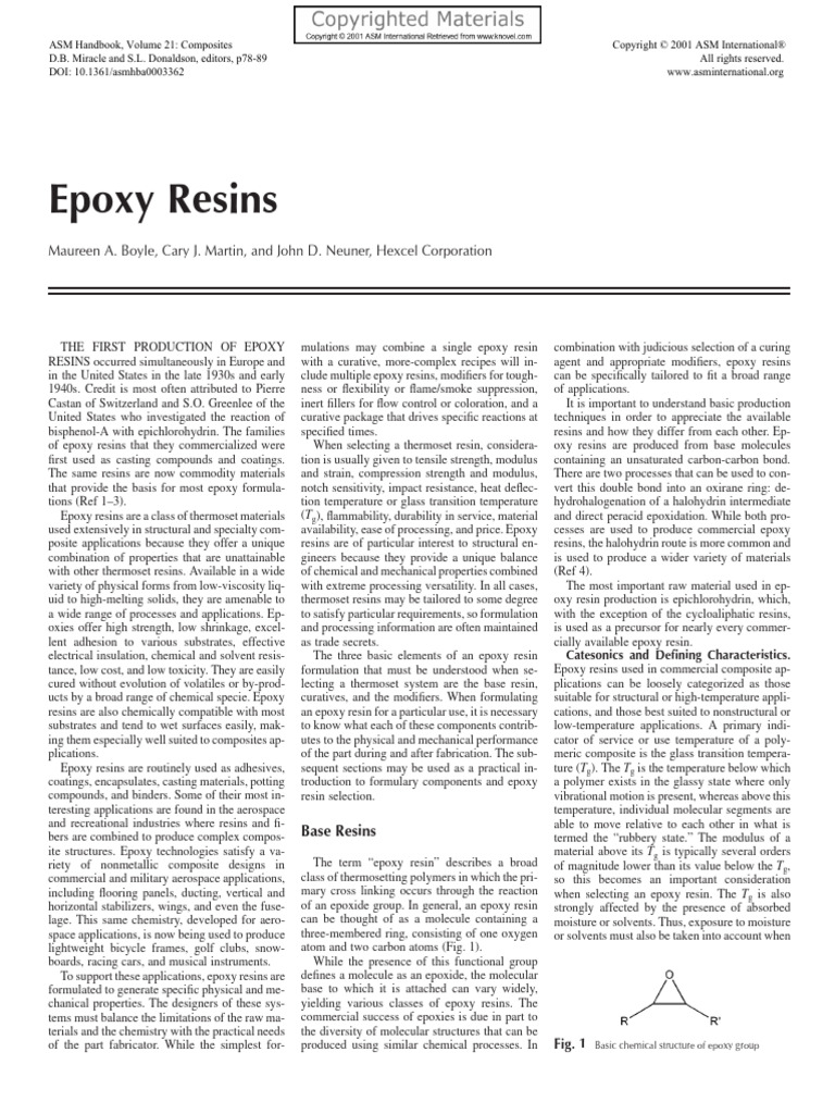 Epoxy Resins PDF