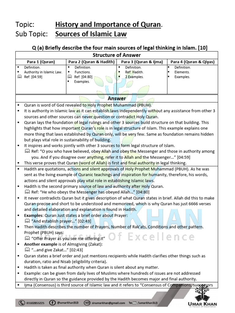 sources-of-islamic-law-pdf-version-1-pdf-hadith-quran