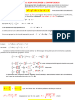 Forma General de La Ecuación de La Circunferencia