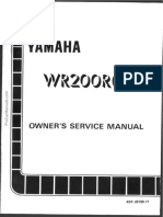 Yamaha Wr200r e 1993 Owners Manual
