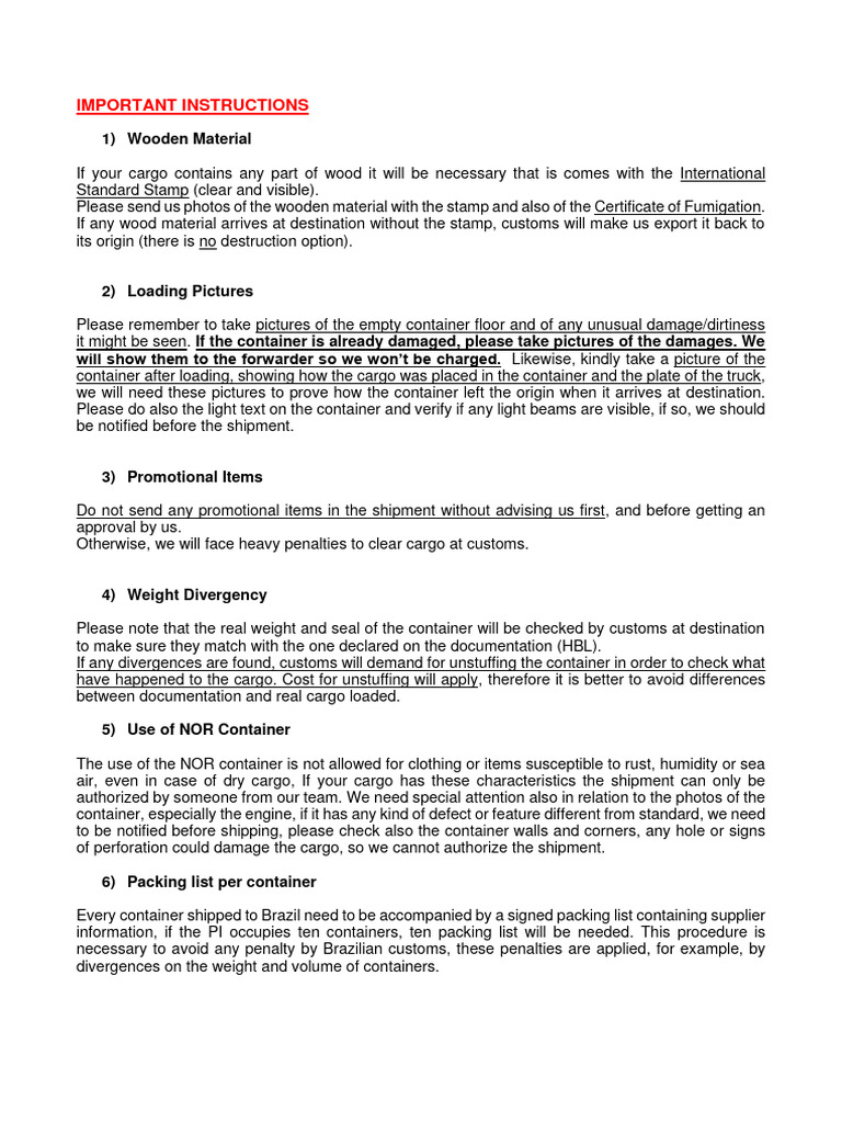 Important Instructions - | PDF