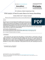 FEM Analysis of Steel Eccentric Braces For Seismic Retrofitting