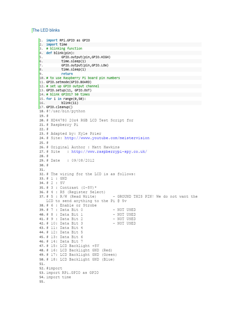 The LED Blinks PDF Liquid Crystal Display Computer Data