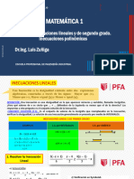 SESIÓN 2 Inecuación Lineal y Polinómica