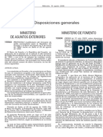 I. Disposiciones Generales: Ministerio de Asuntos Exteriores Ministerio de Fomento