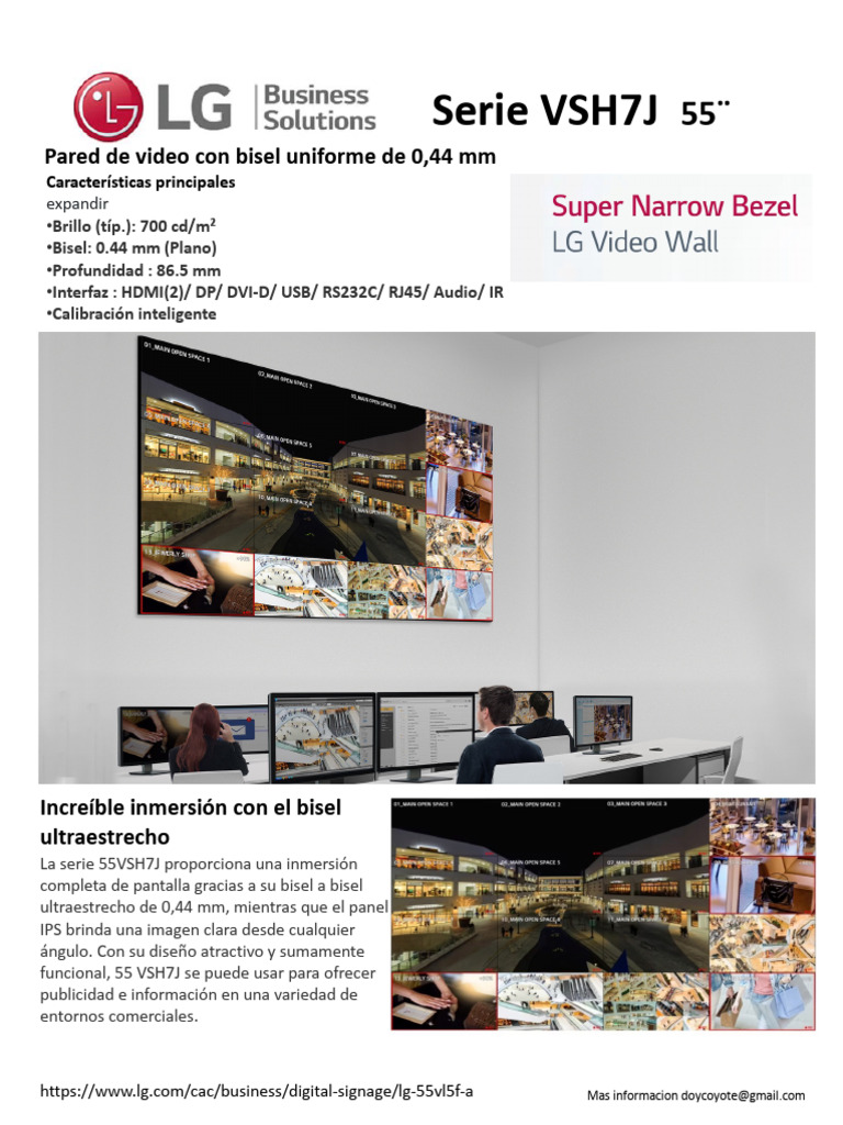 LG DS Serie DigitalSignage | PDF | Pantalla de cristal líquido ...