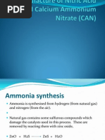 2 Manufacture of Ammonia, Nitric Acid and Calcium Ammonium Nitrate