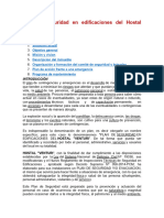 Plan de Seguridad en Edificaciones Del Hostal Venturi