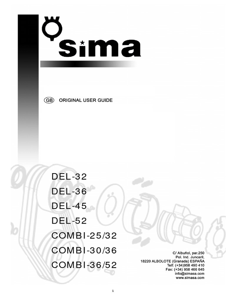 Sima Electrical Bending Machine Guide | PDF | Machines | Fuse (Electrical)