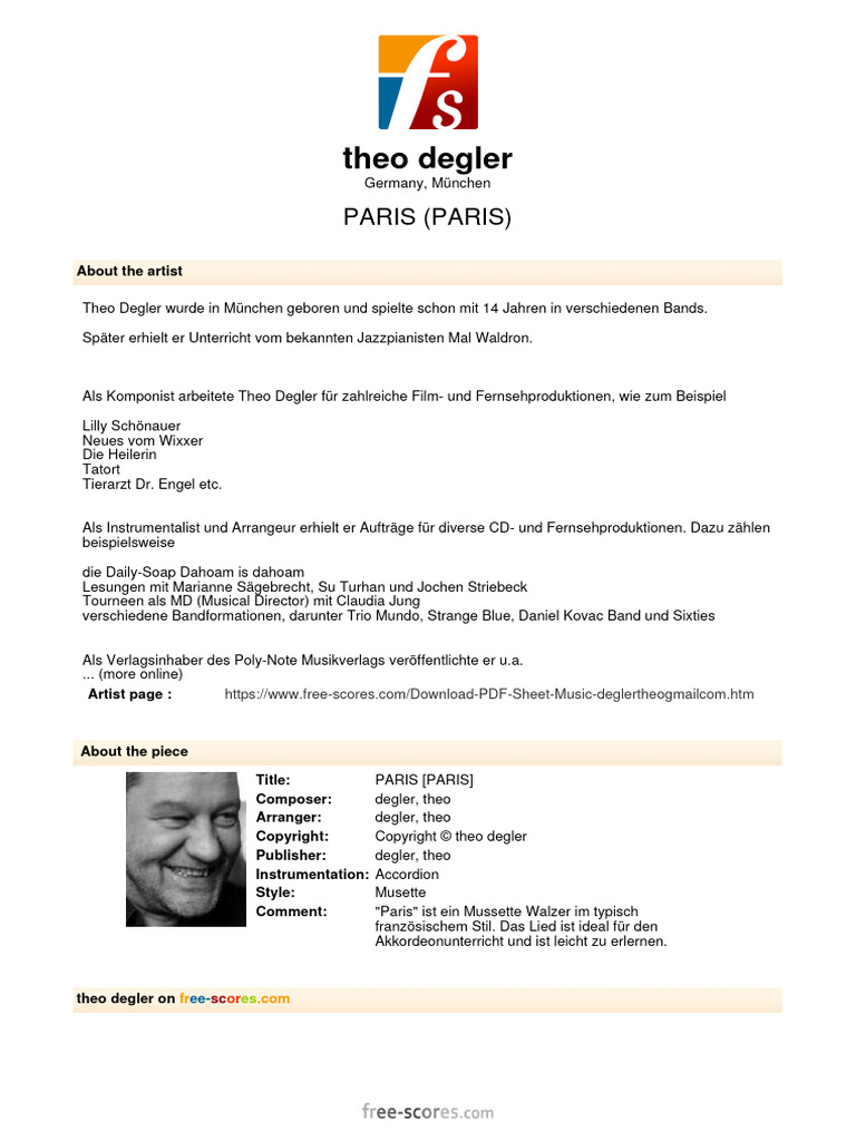 Degler Theo Paris 182633 | PDF