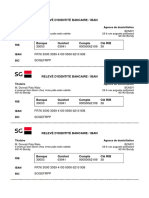 Relevé D'Identité Bancaire / Iban: 30003 03941 00050062109 38 FR76 3000 3039 4100 0500 6210 938 Sogefrpp