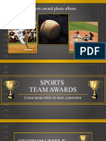 Sports award photo album