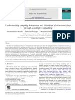 Understanding Sampling Disturbance and Behaviour of Structured Clays Through Constitutive Modelling