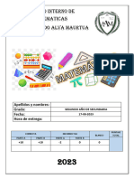 Concurso Interno de Matematica-2do