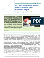 Flexible Printed Circuit Board Strain Sensor Embedded in A Miniaturized Pneumatic Finger