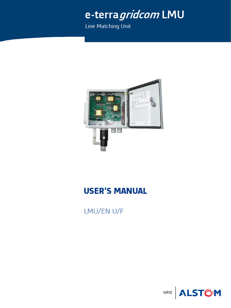 LMU User Manual for Substation Equipment | PDF | Transformer | Capacitor