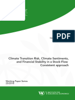 Climate Transition Risk, Climate Sentiments, and Financial Stability in A Stock-Flow Consistent Approach