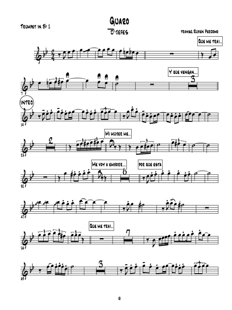 Guaro - Trumpet in BB 1 | PDF