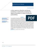 Autism Spectrum Disorder and Shared Creativity in Mathematics: Breaking The Stigma of Limitation in Order To Bring Out Potentialities.