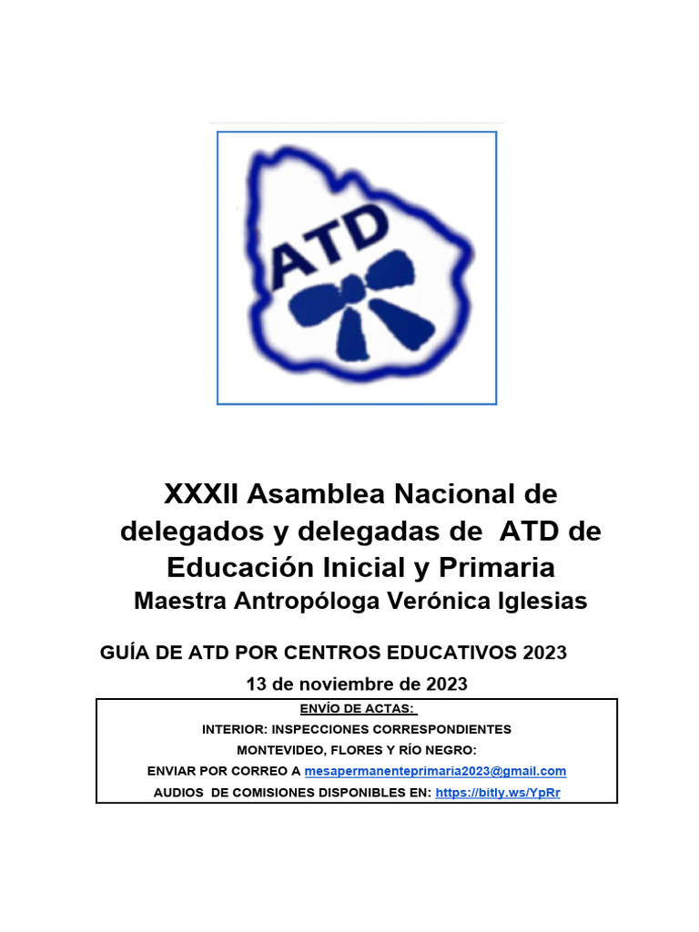 Guia at D Escuela S 20231113 | PDF | Educación sexual