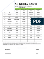 Jadwal Baksos