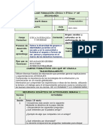 Plan de Clase Civica y Ética 1er Grado