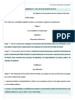 LEI COMPLEMENTAR #1.270, DE 25 DE AGOSTO DE 2015 - Lei Orgância Da PGE