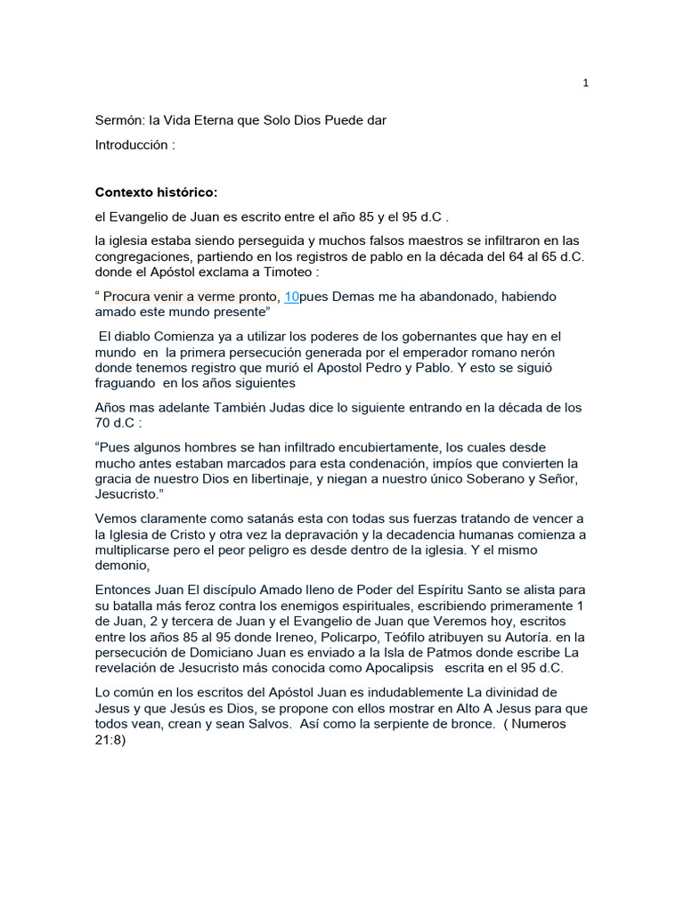 Sermon Juan Descargar Gratis Pdf Vida Eterna Cristianismo Juan