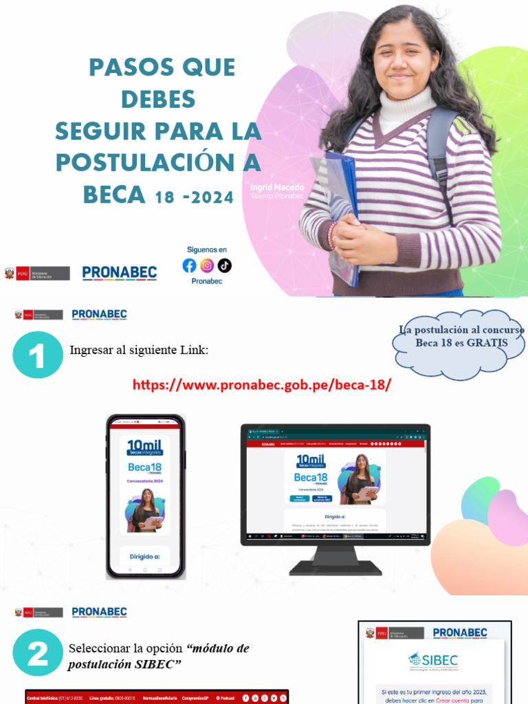 Guía para Postular a Beca 18-2024 | PDF