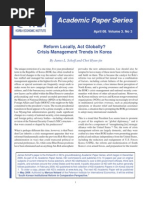 Reform Locally, Act Globally? Crisis Management Trends in Korea by James L. Schoff and Choi Hyun-jin