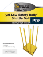 Yel Low Safety Dolly Shuttle Dolly Instruction Manual 08062020