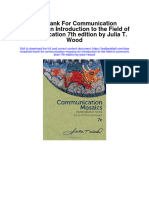 Test Bank For Communication Mosaics An Introduction To The Field of Communication 7th Edition by Julia T Wood