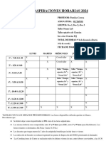 Aspiraciones Horarias Octavos Ma. Patricia Correa
