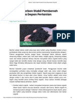 Biochar - Karbon Stabil Pembenah Tanah Masa Depan Pertanian