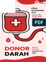 Merah Ilustratif Story Donor Darah