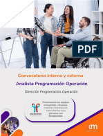 Convocatoria Analista Programación Operación Dic